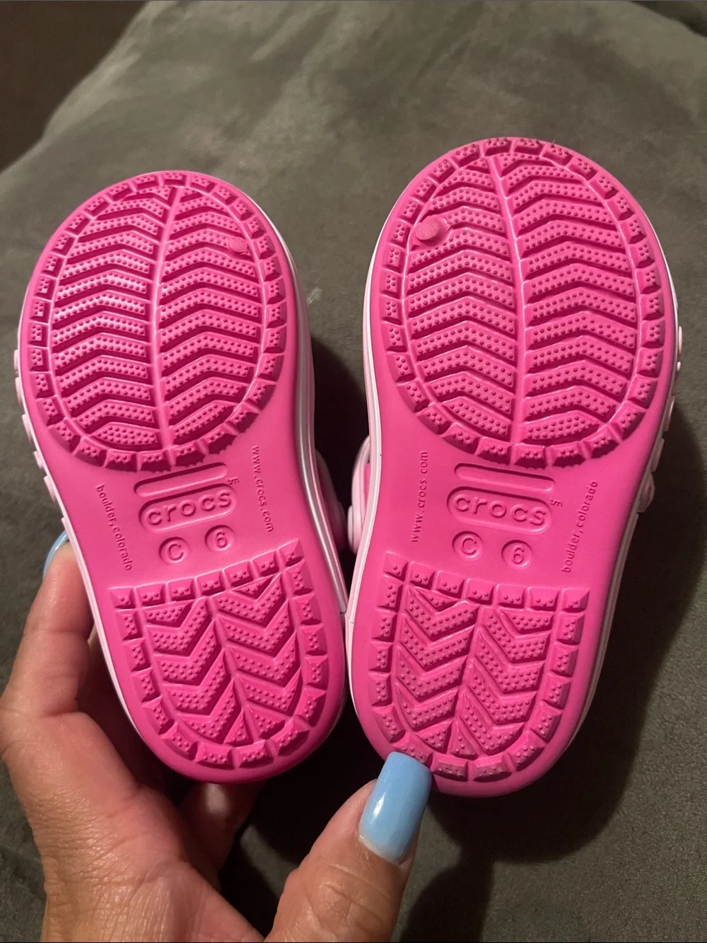 Crocs Kids' Pink Adjustable Strap Sandals Size C 6
